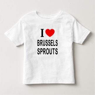 ICH ❤️ BRÜSSEL SPROUTS I LIEBE BRÜSSELER SPROUTEN  KLEINKIND T-SHIRT
