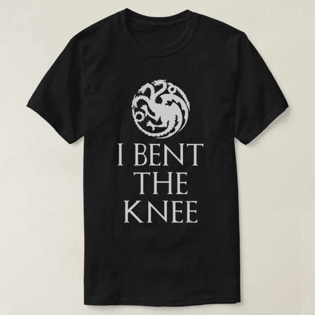 Ich bückte das Knie T-Shirt (Design vorne)