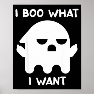 Ich buhe, was ich will lustig humor halloween poster