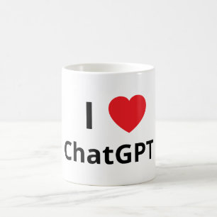 Ich ❤️ ChatGPT Kaffeetasse