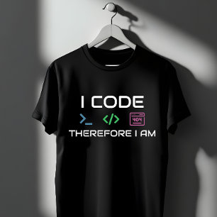 Ich Code Daher Ich Bin - Programmierer 404 Fehler T-Shirt