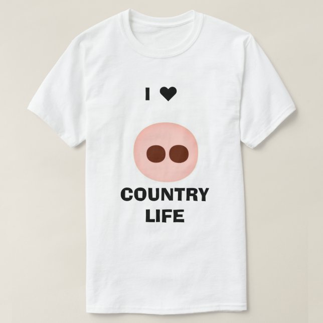 Ich ♥️ Country Life T-Shirt (Design vorne)