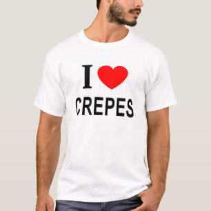 Ich ❤️ CREPES Ich liebe Crêpes Ich mag Crêpes T-Shirt