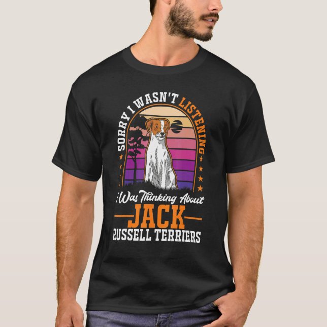 Ich dachte an Jack Russell Terriers T-Shirt (Vorderseite)