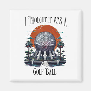 Ich dachte, es war ein Golfball Golf Liebhaber Gol Magnet