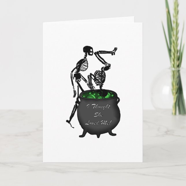 Ich dachte, sie liebe mich karte (Vorderseite)