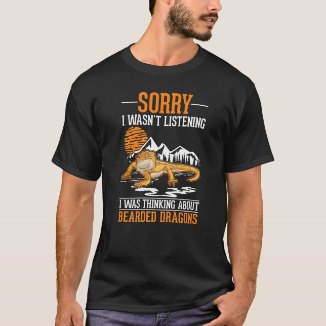 Ich dachte über Bartdrachen nach T-Shirt (Vorderseite)