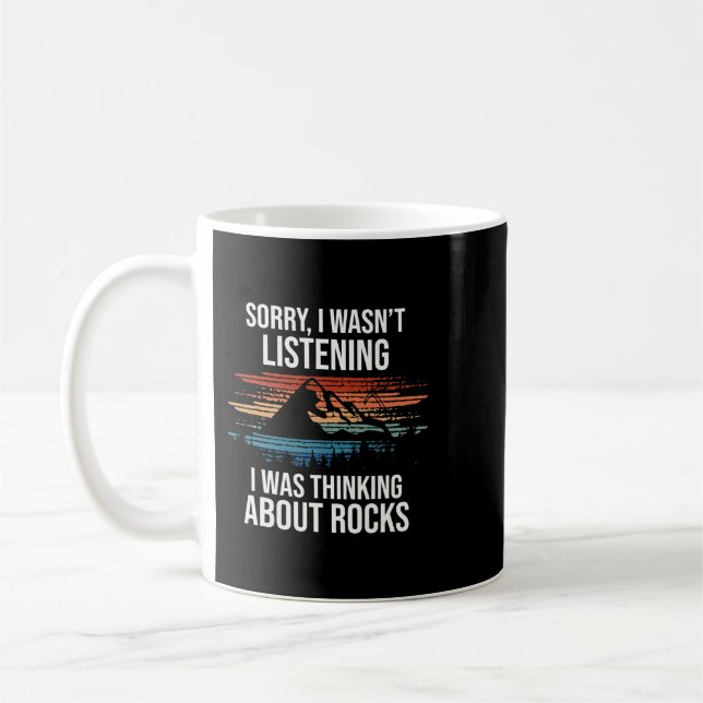 Ich dachte über Rocks Geology Geologist Rock nach Kaffeetasse (Links)