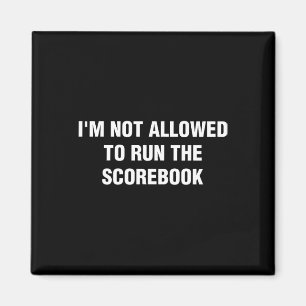 Ich darf das Scorebook lustig verkaufen nicht Magnet