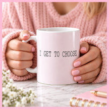 ICH DARF WÄHLEN Inspirierendes Rosa Geschenk