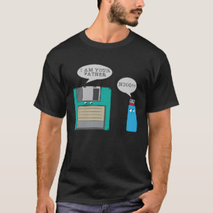 Ich Dein Vater Nooo Diskette und USB Verschwörung T-Shirt