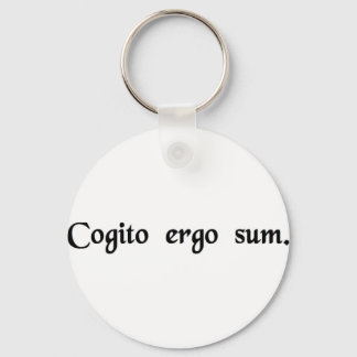 Ich denke, also bin ich es. schlüsselanhänger