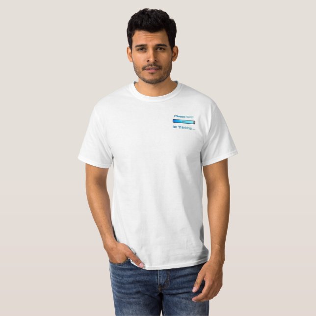 Ich denke an Computerprogrammiererdesign T-Shirt (Vorne ganz)
