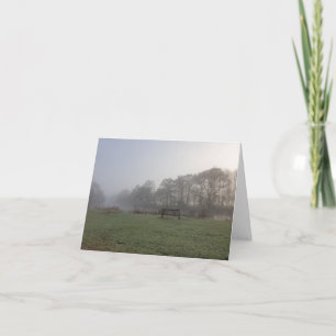 ICH DENKE AN SIE - Winterlicher Morgenspaziergang Karte