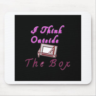 Ich denke außerhalb der Box: Kreatives Design Mousepad