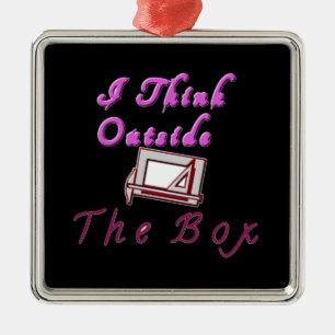 Ich denke, außerhalb der ZA-Box. Silbernes Ornament