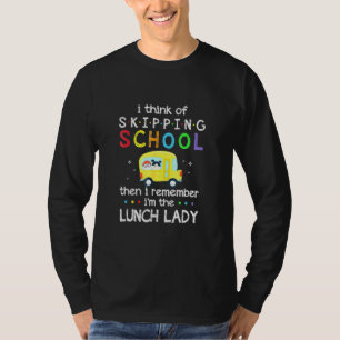 Ich denke daran, die Schule zu überspringen, an di T-Shirt