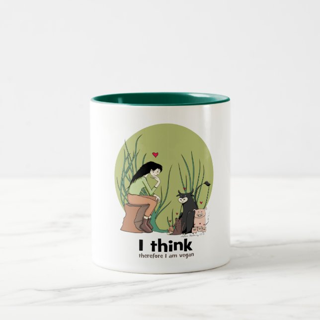 Ich denke, dass deshalb ich vegane TASSE bin (Mittel)