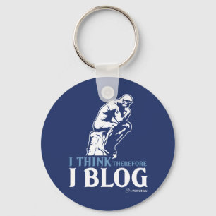 Ich denke, deshalb ich Blog Schlüsselanhänger