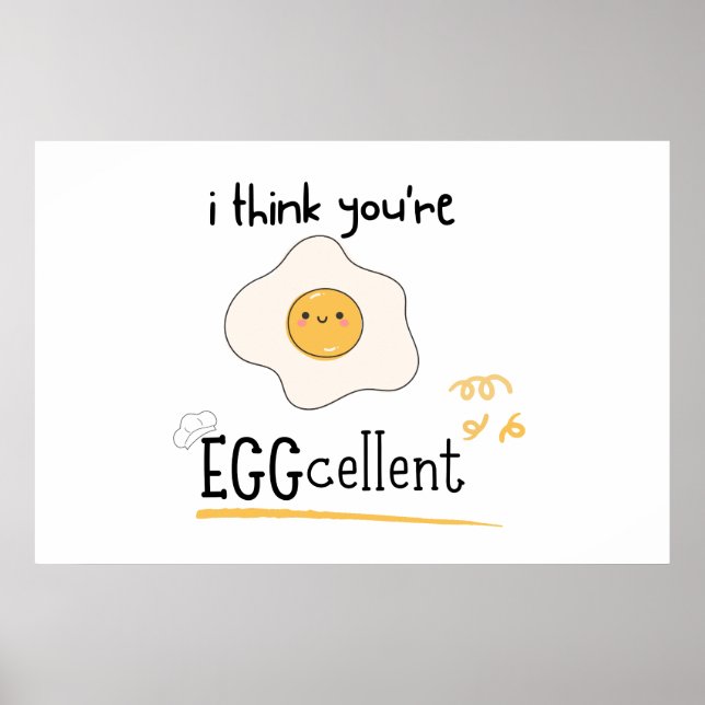 Ich denke, du bist EGGcellent Poster (Vorne)
