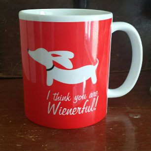 Ich denke, du bist wütend Dackel Kaffee Tasse