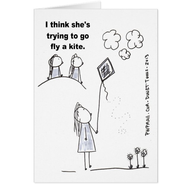 Ich denke, es versucht, einen Drachen zu fliegen (Vorne)