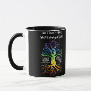 Ich denke, für mich, was für eine wunderbare Welt Tasse