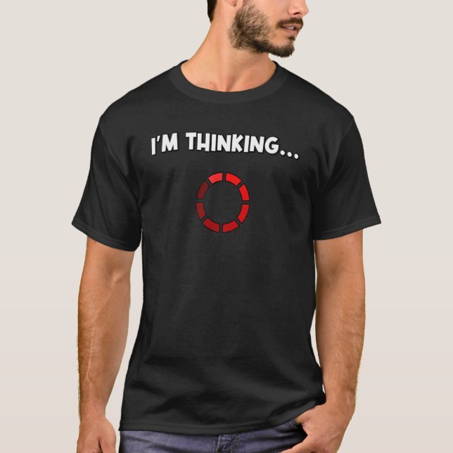 Ich denke, Gaming Nerd Geek Meme T-Shirt (Vorderseite)