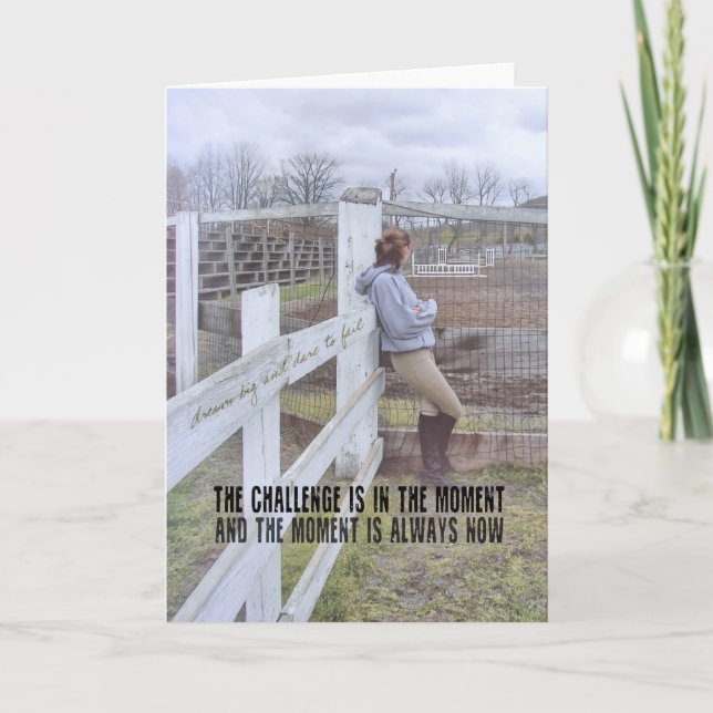 ICH DENKE, ICH KANN Grußkarte Dankeskarte (Vorderseite)