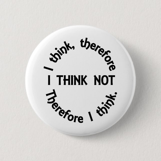 ICH DENKE KNOPF BUTTON (Vorderseite)