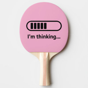 Ich denke nach... Ladefortschrittsbalken Rosa Mini Tischtennis Schläger