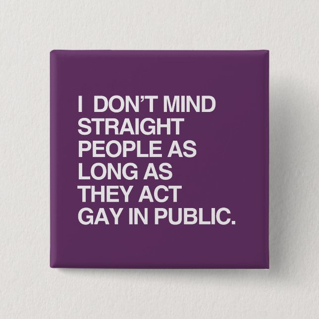 ICH DENKE NICHT SO LANGE AN STRACHTE MENSCHEN BUTTON (Vorderseite)