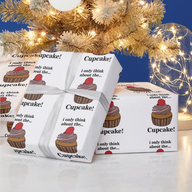 Ich denke nur an den Kuchen Geschenkpapier (Feiertage)