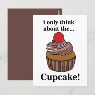 Ich denke nur an den Kuchen Postkarte