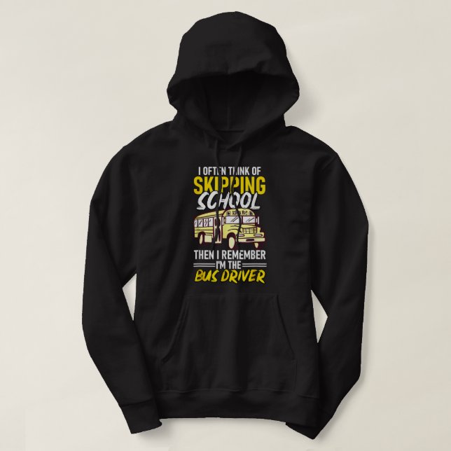 Ich denke oft daran, den lustigen Busfahrer der Sc Hoodie (Design vorne)