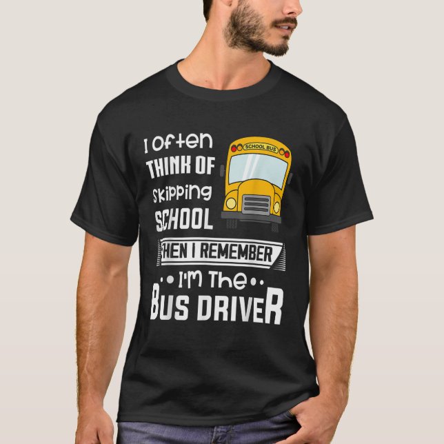 Ich denke oft daran, den lustigen Busfahrer der Sc T-Shirt (Vorderseite)