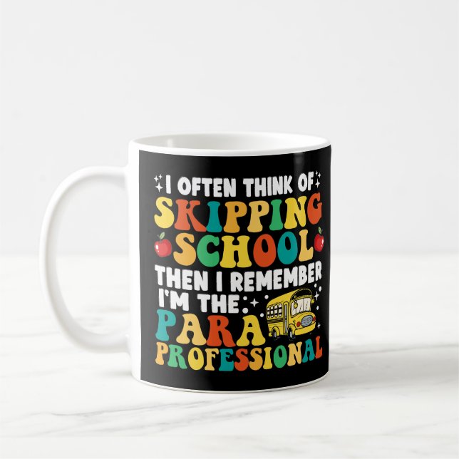 Ich denke oft daran, Schulprofi zu überspringen Kaffeetasse (Links)