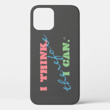 Ich denke - positives Denken iPhone 12 Fall