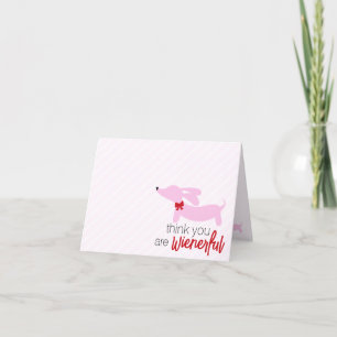 Ich denke, Sie sind eine wilde Dackel Valentine Ankündigung