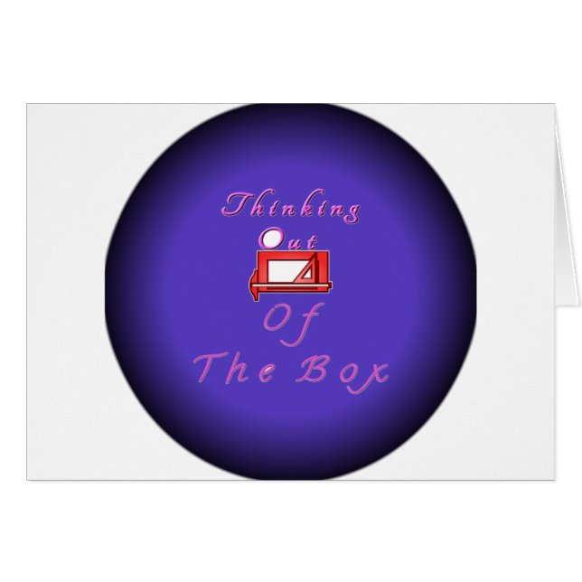 Ich denke über die Kiste hinaus. (Vorderseite (Horizontal))