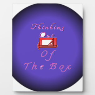 Ich denke über die Kiste hinaus. Fotoplatte