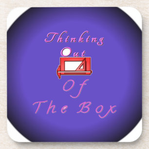 Ich denke über die Kiste hinaus. Untersetzer