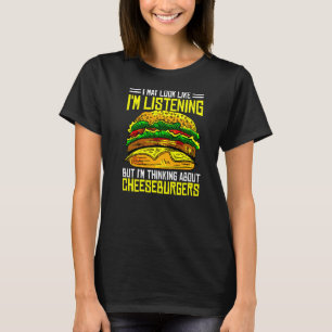 Ich denke über Käseburger Burger Men Fast F nach T-Shirt