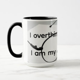 Ich denke zu viel nach tasse