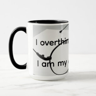 Ich denke zu viel nach tasse