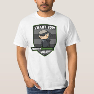 Ich der Schlange "will Sie!" T - Shirt (schmutzige