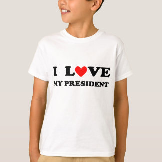 Ich des Kindes "Liebe mein Präsident" T - Shirt
