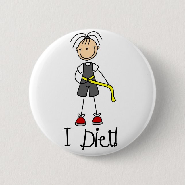 Ich Diät Knopf Button (Vorderseite)