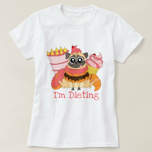 Ich Diät T-Shirt (Design vorne)