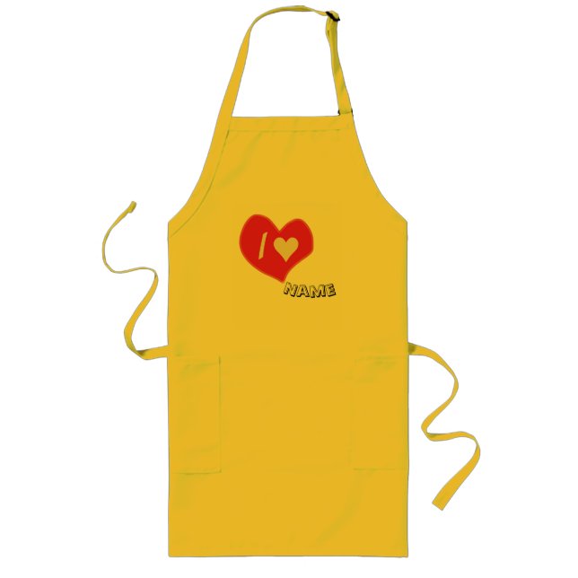 „Ich❤️Dich Herz – Süßes romantisches Geschenkdesig Lange Schürze (Vorne)